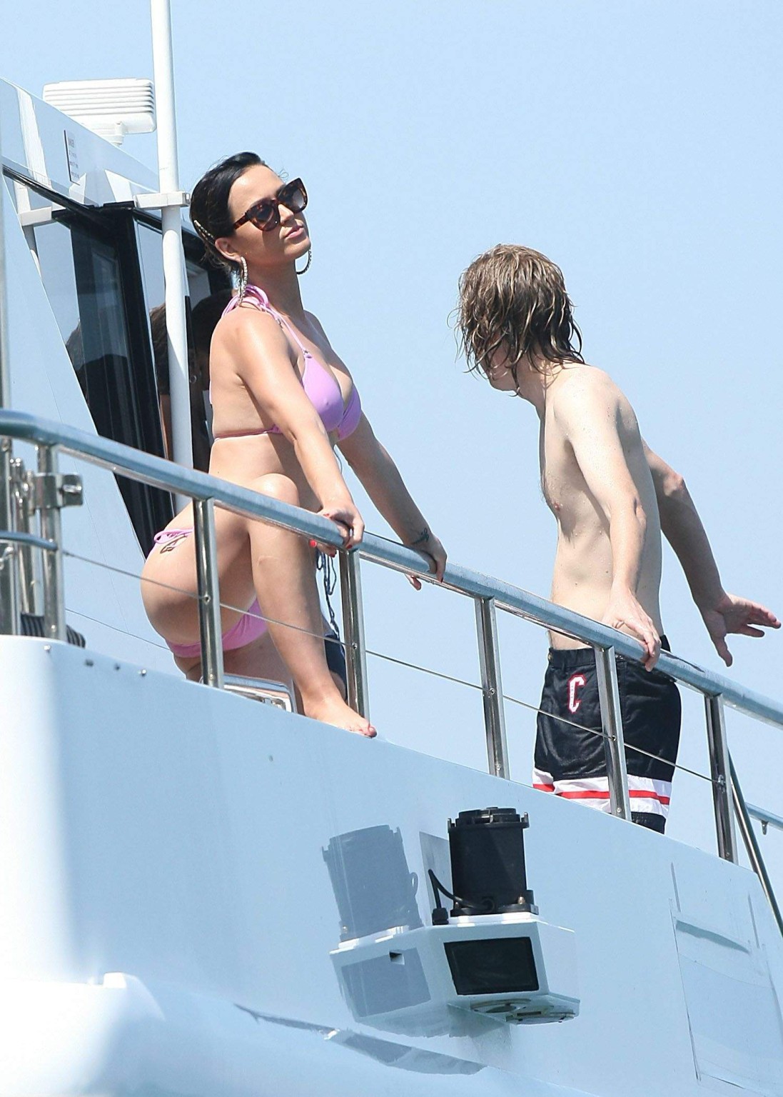Katy Perry showing off her bikini body and cameltoe on a yacht in Sydney #75180225