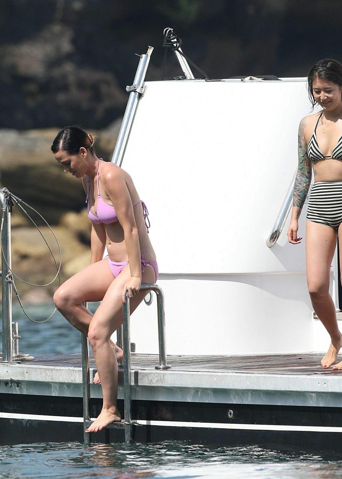 Katy Perry showing off her bikini body and cameltoe on a yacht in Sydney #75180335