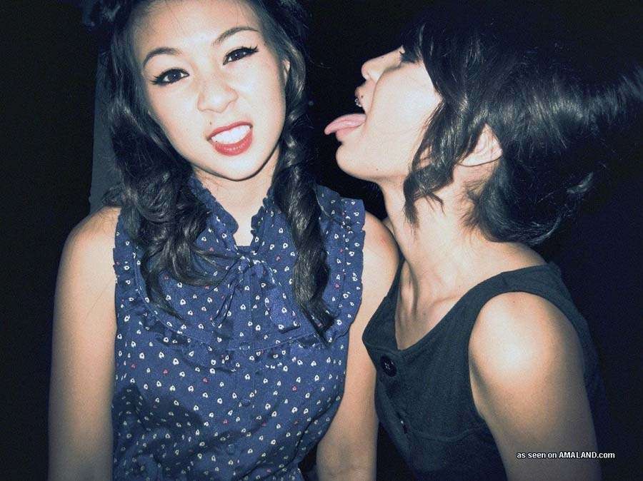 Two gorgeous Asian chicks teasing us #69867695