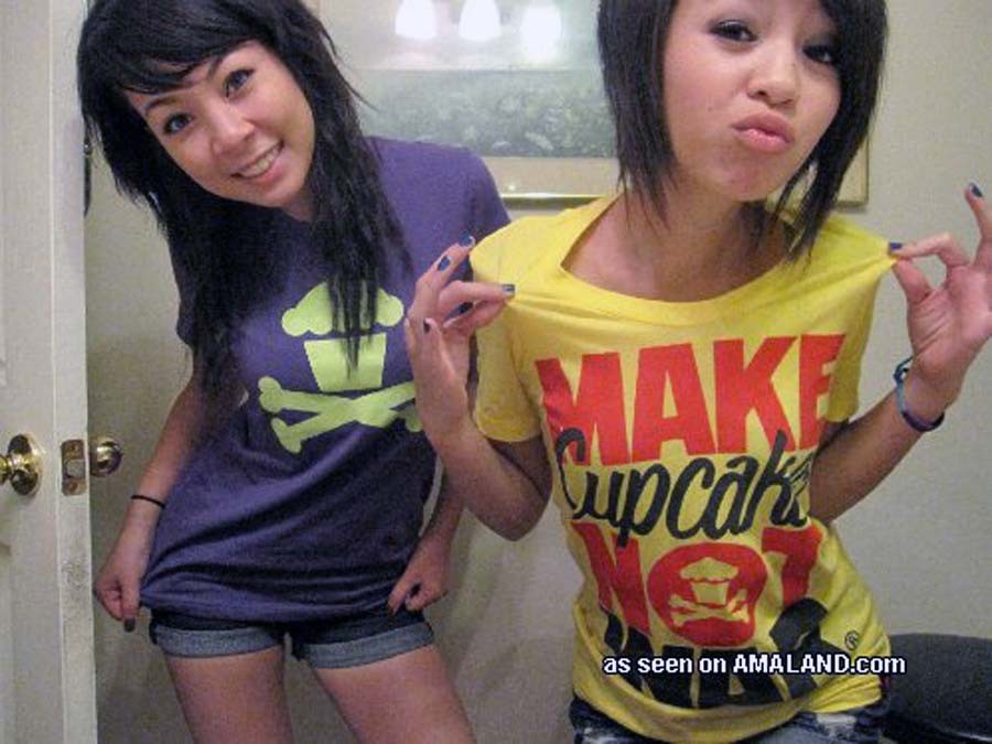 Two gorgeous Asian chicks teasing us #69867702