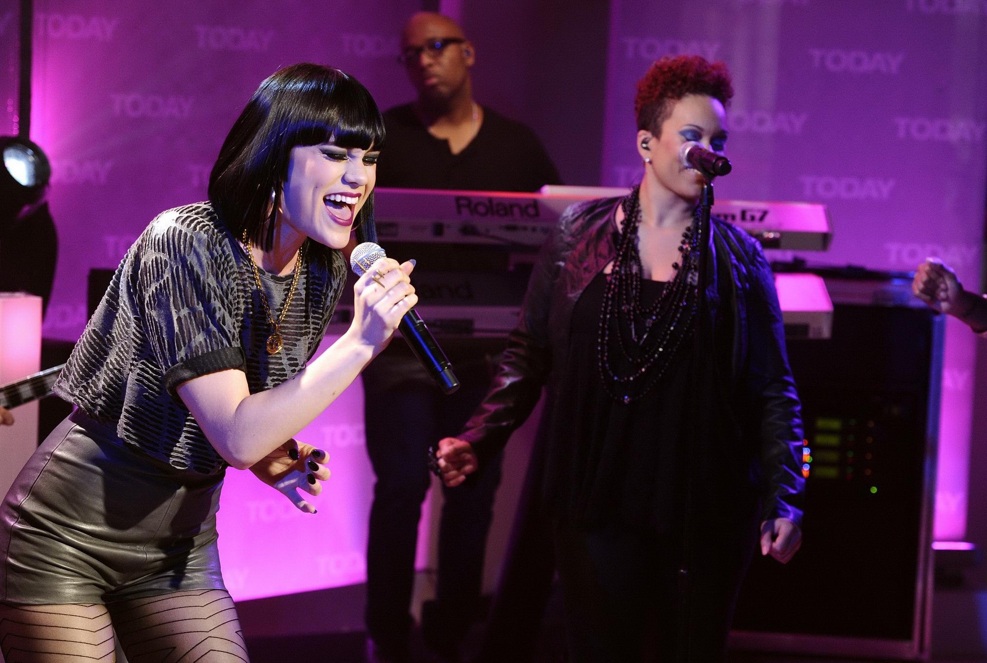 Jessie J leggy in pantyhose performing at the Today Show #75308027