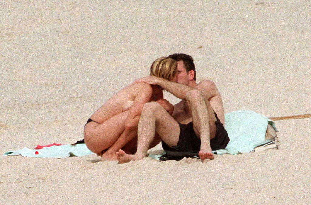 Cameron diaz exposing her nice tits on beach and ass in green tanga paparazzi pi
 #75368024