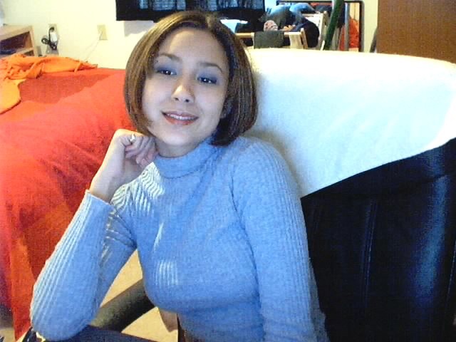 Cute asian teen posing for her webcam #70033212