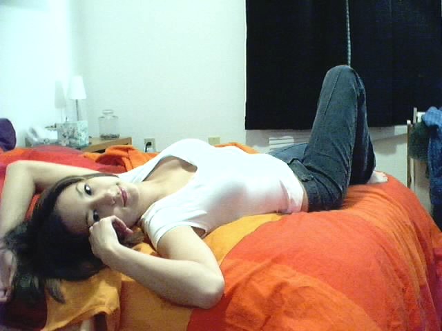 Cute asian teen posing for her webcam #70033332