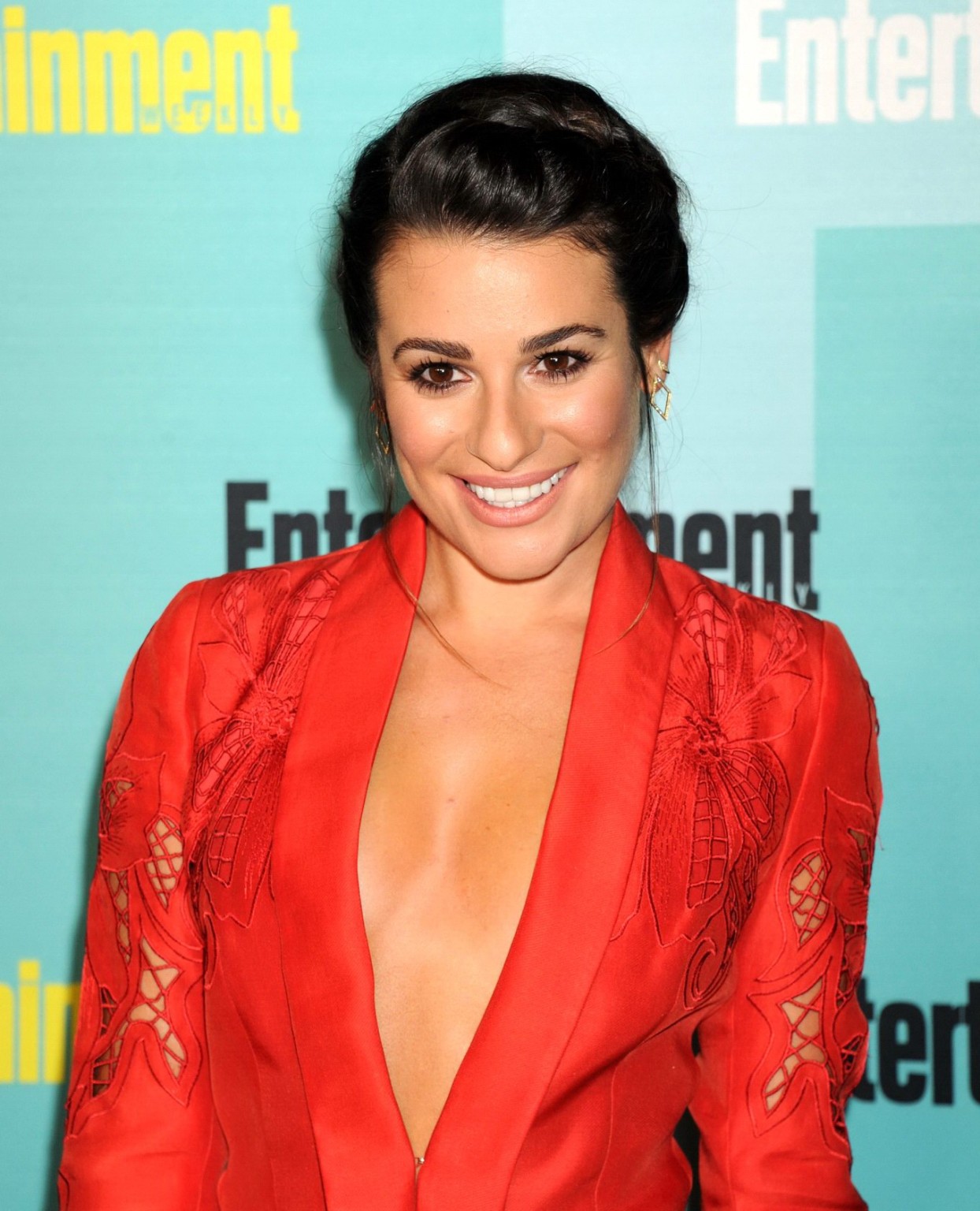 Lea Michele leggy  cleavy at Comic Con in San Diego #75158857