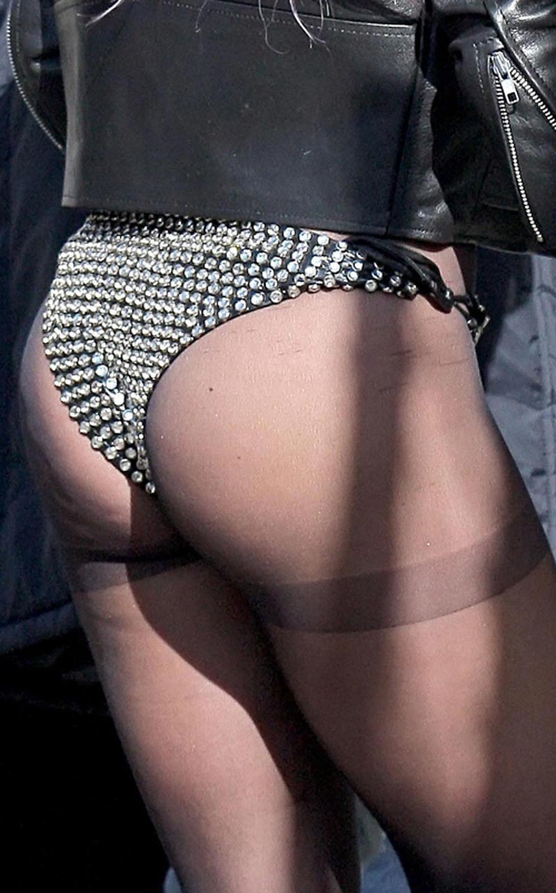 Lady Gaga shows juicy thong ass in lingerie #75313850