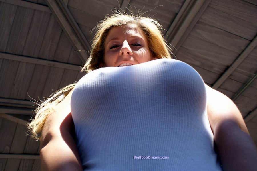 Rubia tetona posando al aire libre
 #73928438