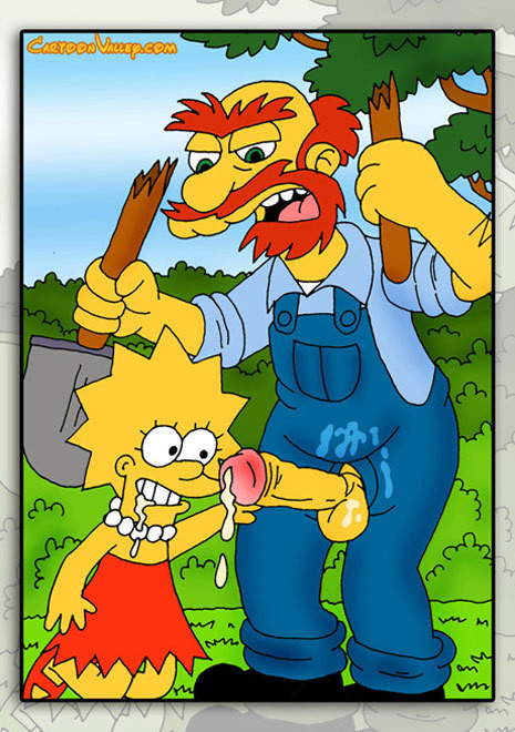 Lisa Simpson getting caught and swallowing cumshot  #69643421
