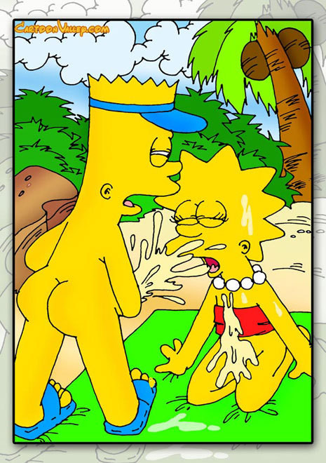 Lisa Simpson getting caught and swallowing cumshot  #69643482