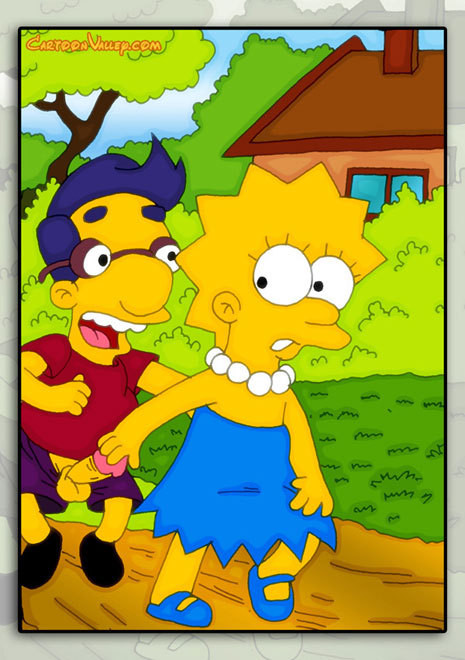 Lisa Simpson getting caught and swallowing cumshot  #69643504