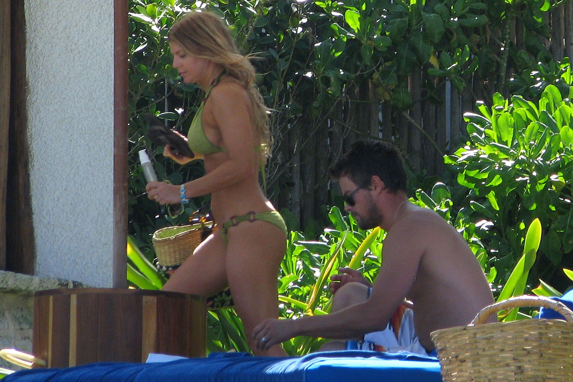 Fergie showing her fantastic ass and body in bikini on beach #75373096