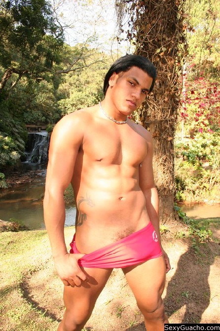 Tattooed and tanned Latino dude naked and looking really super fine #76898116