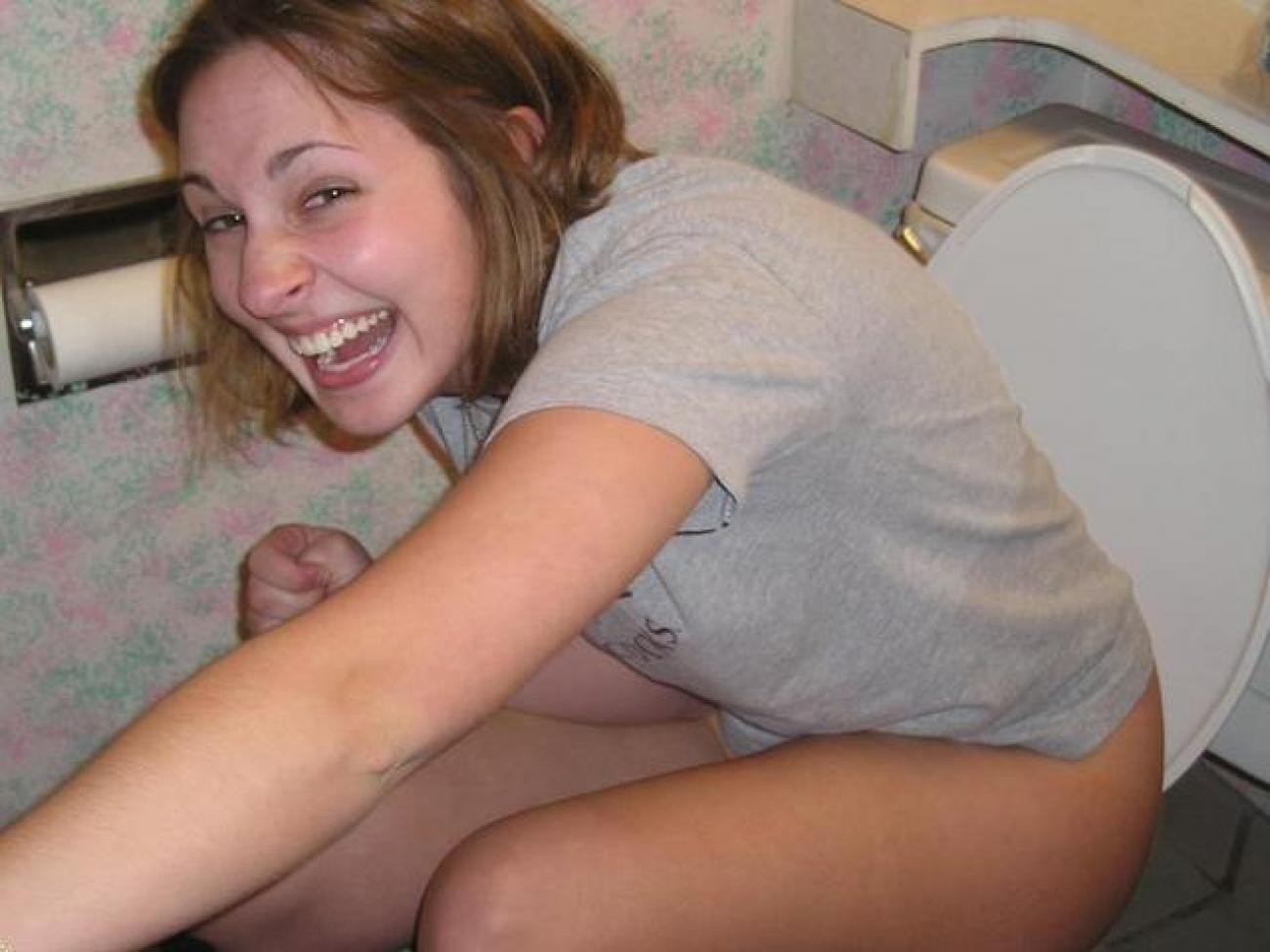 Naughty and trashy teens photographed pissing #77133814