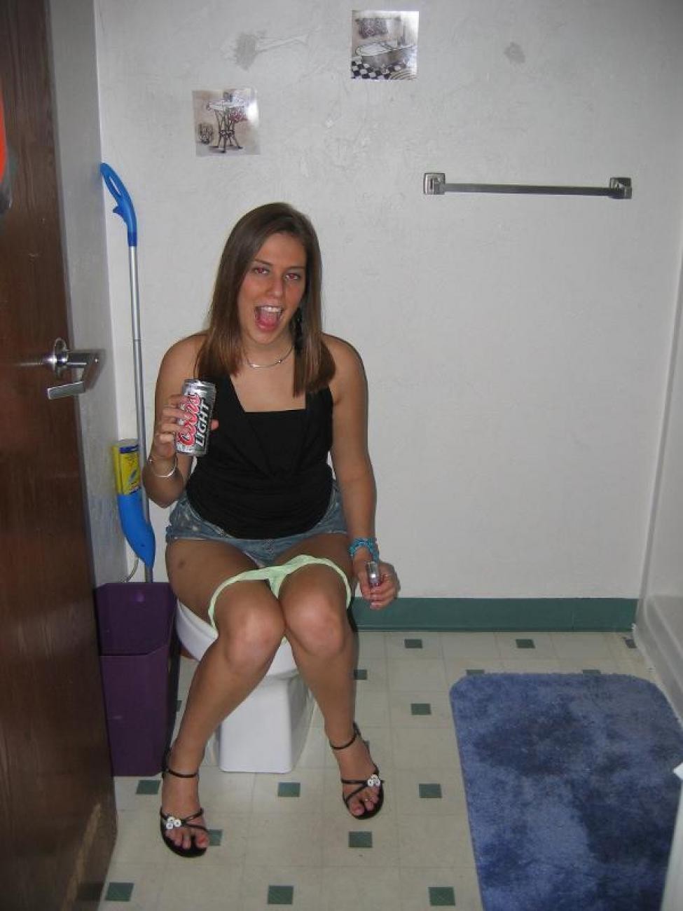 Naughty and trashy teens photographed pissing #77133877