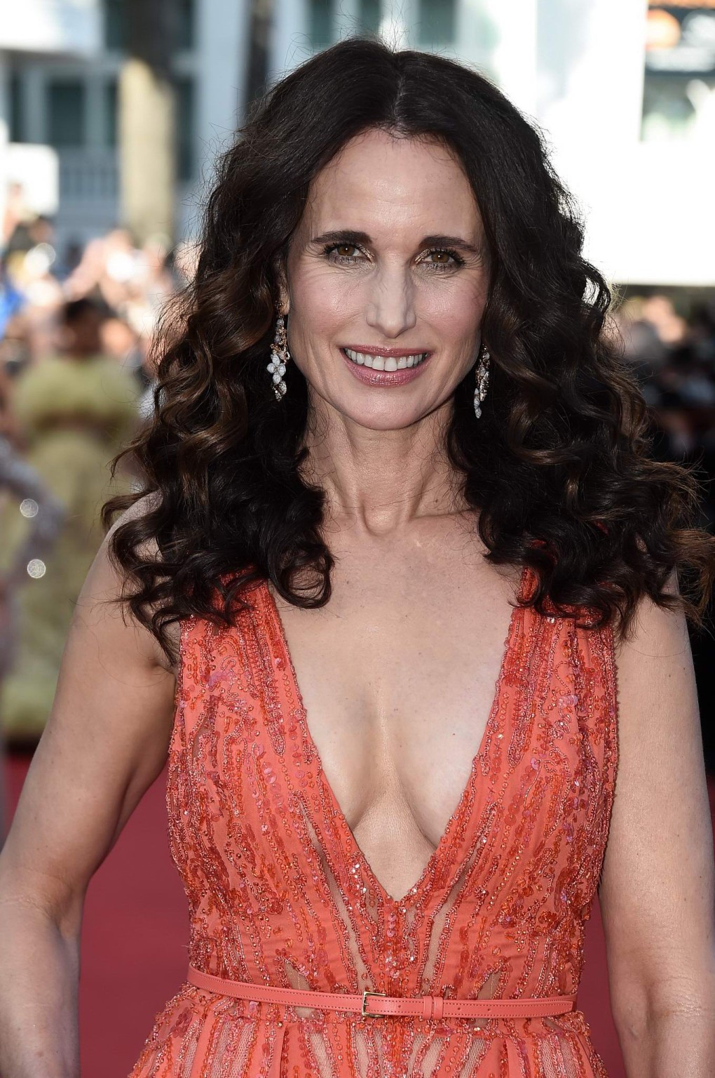 Busty Andie MacDowell showing huge cleavage at the Inside Out premiere in Cannes #75163503