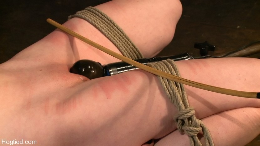 Helpless with drilled device in pussy getting bondage act #73250439