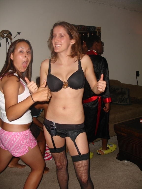 Drunk College Girls Flashing Perky Tits In Public #76395182