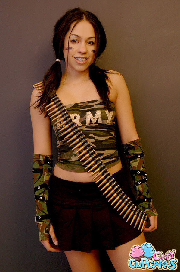 Army girl Cindy Cupcakes will fuck you up #70437349