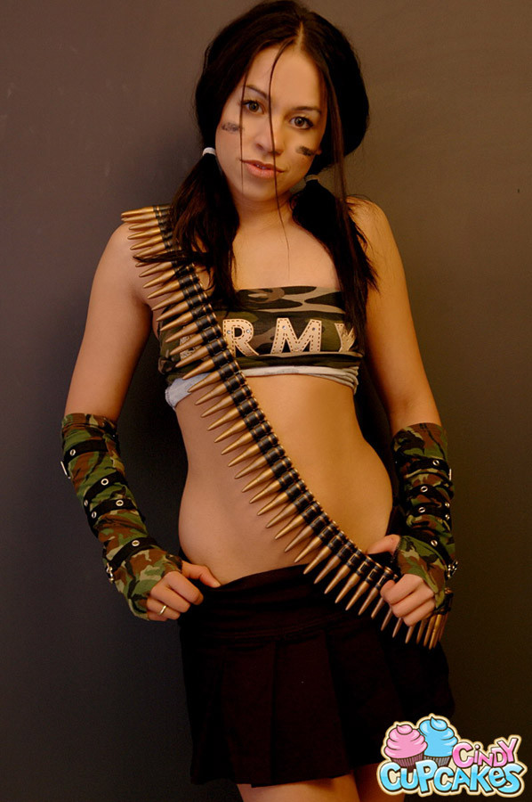 Army girl Cindy Cupcakes will fuck you up #70437372