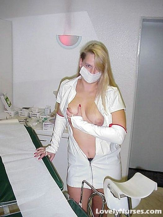 Long haired nurse Lisa shows cunt through speculum #71053697