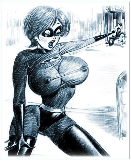 Elastigirl in tshirt gets banged and spewed in cum #69638669