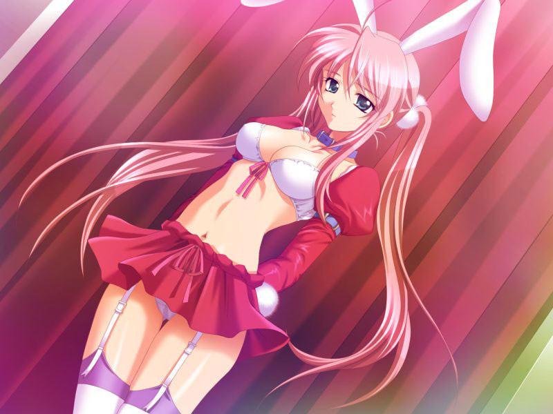 Adorable play bunny hentai stripper with big soft fake titties #69694134