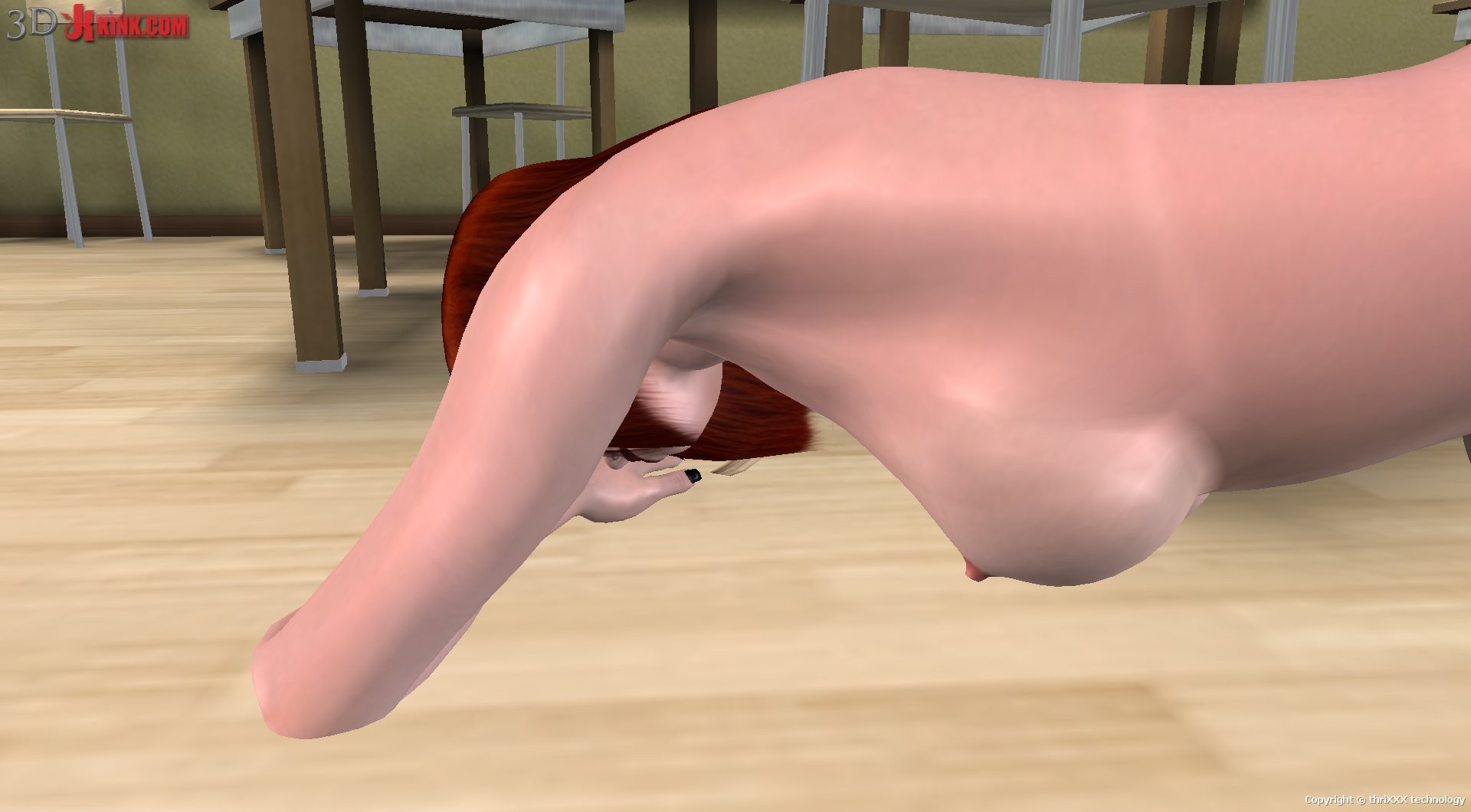 Lesbian sex at school created in virtual fetish 3d sex game! #69359139