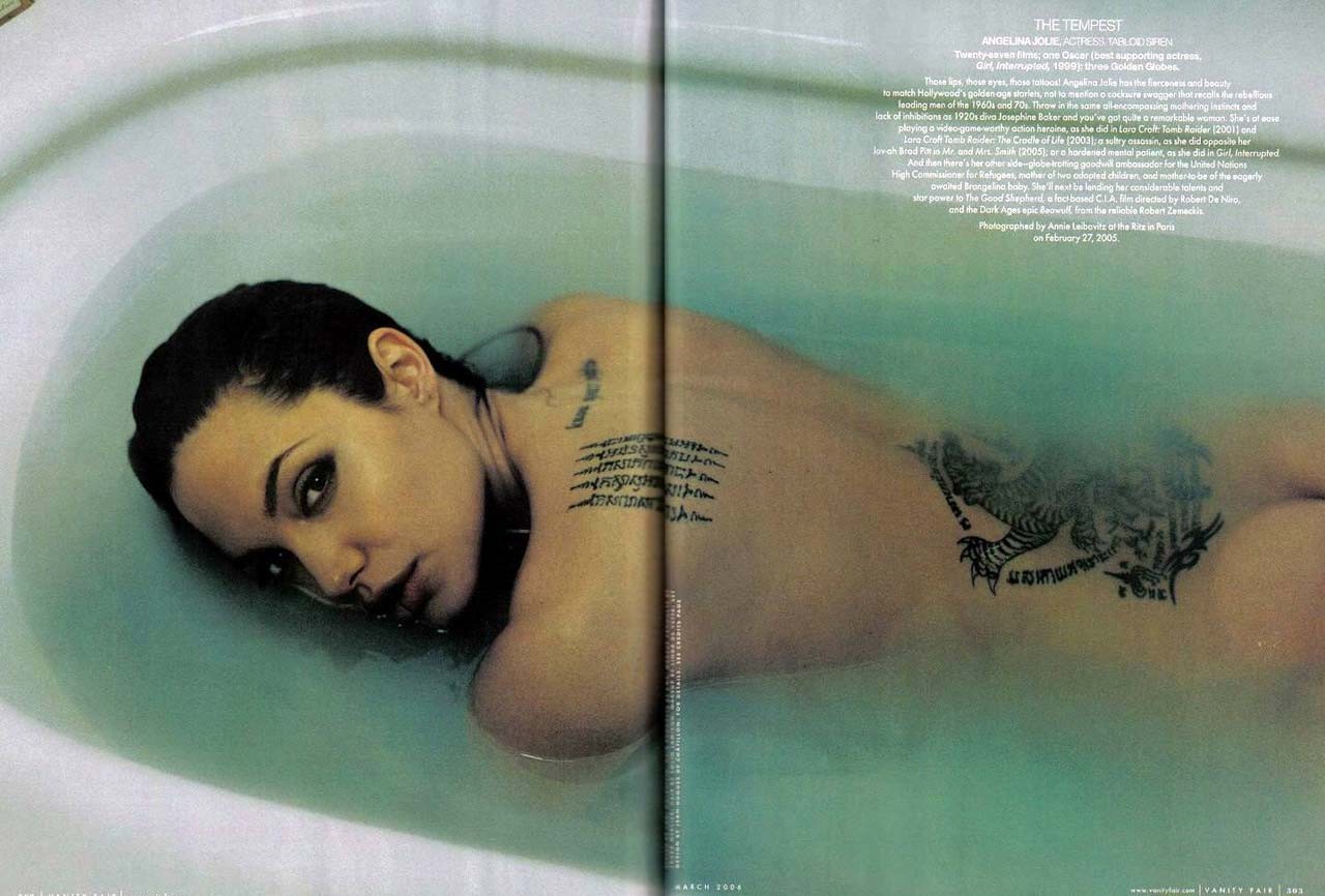 Angelina Jolie posing nude and showing her sexy boobs #75312885