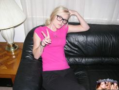 Blonde Nerd Nude