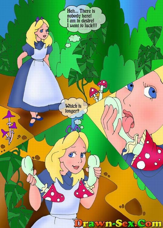 Horny Alice in wonderland where all the dicks are hard #69623993