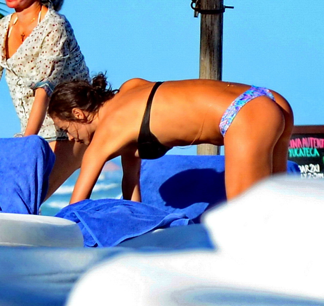 Irina Shayk showing off her bikini body on a beach in Mexico #75206547