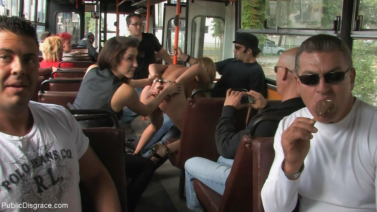 Smoking hot Hungarian girl is fucked in the ass on a public bus #67520007