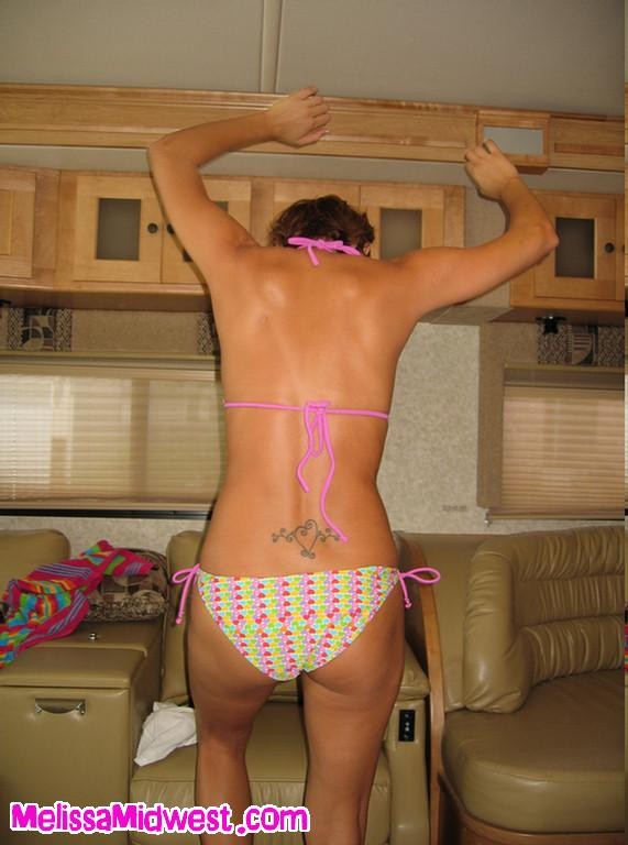 Melissa Midwest strips naked and spreads in RV #73188706