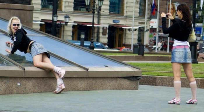 Get the craziest upskirt tease with salacious coeds #73180198