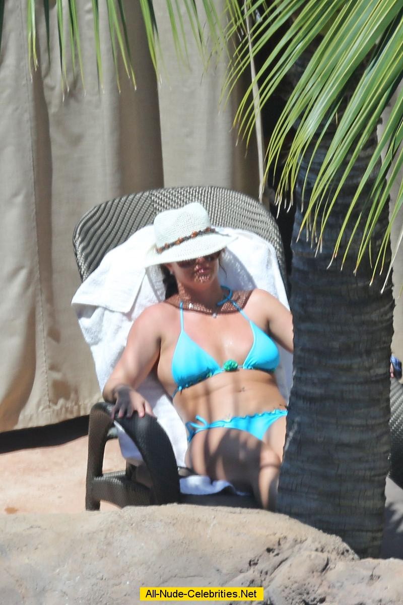 Britney Spears caught in blue bikini #73146397
