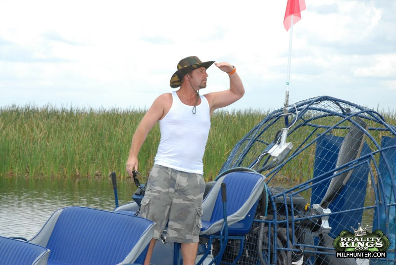 This hot milf is getin down and dirty in these hot airboat fuck pics #71055392