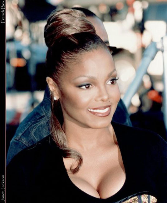 Celebrity Janet Jackson completely nude and hot tits in public #75420132