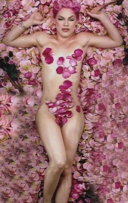 Nasty singer Pink bikini posing #75444275