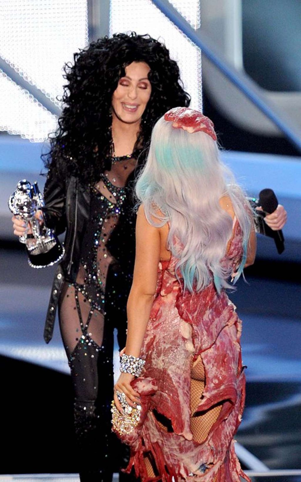 Cher in see thru outfit and exposing her nice ass and tits #75332971