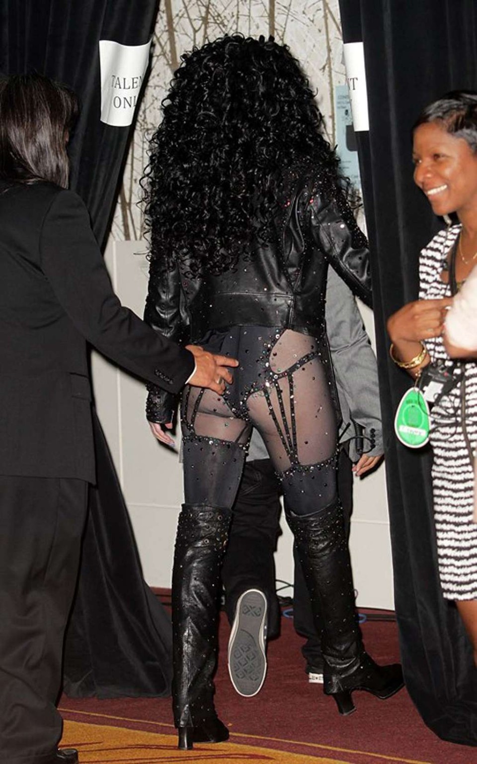 Cher in see thru outfit and exposing her nice ass and tits #75332977