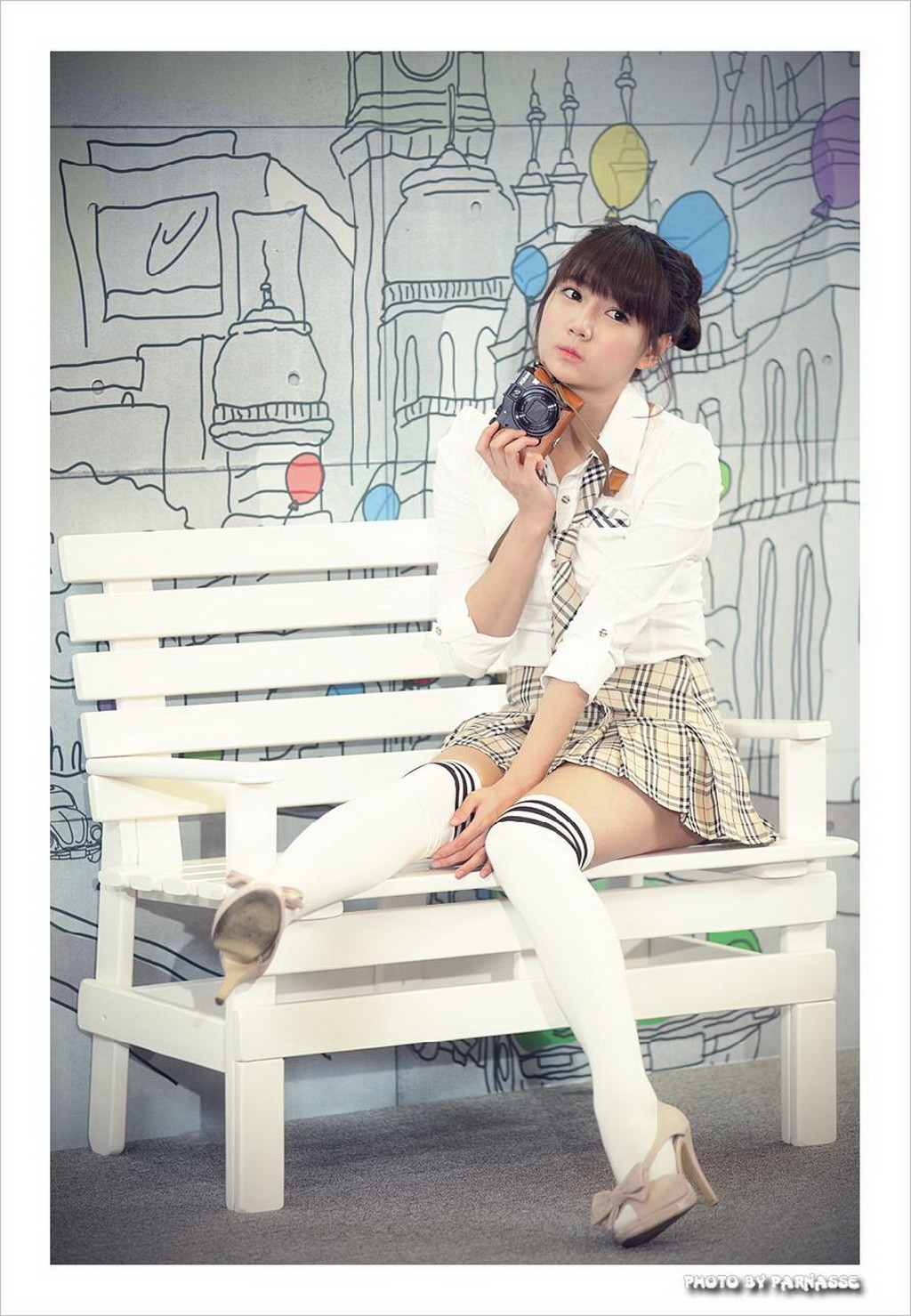 Han Ga Eun in very sexy Nikon Digital Live School Girl Photo Shoot #75328995