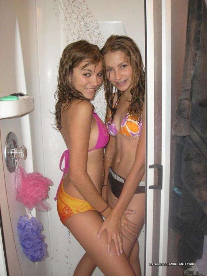 Compilation of bikiniclad girlfriends posing sexy outdoors #67583343