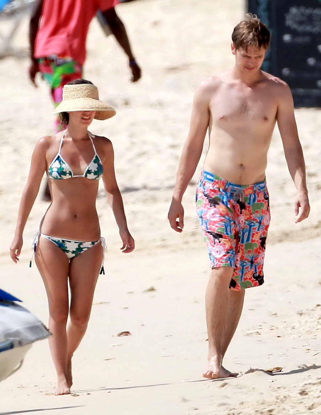 Rachel Bilson shows off her ass wearing bikini on a beach in Barbados #75235341