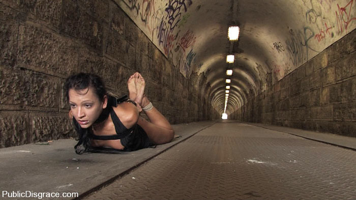 BDSM slave Sabrina Sweet exploited and fucked in public #72196581