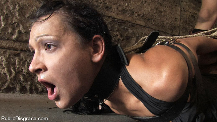 BDSM slave Sabrina Sweet exploited and fucked in public #72196586