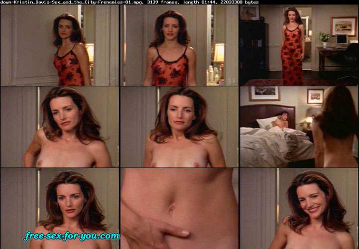 Kristin Davis saugt Schwanz und zeigt ihre schönen Titten in Filmen
 #75422718