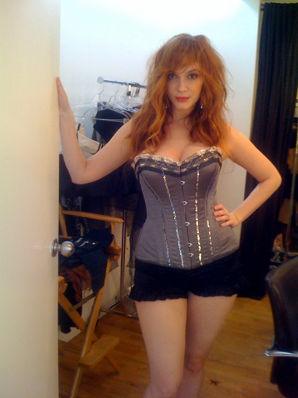 Christina Hendricks showing off her big boobs in leaked private pics #75271929