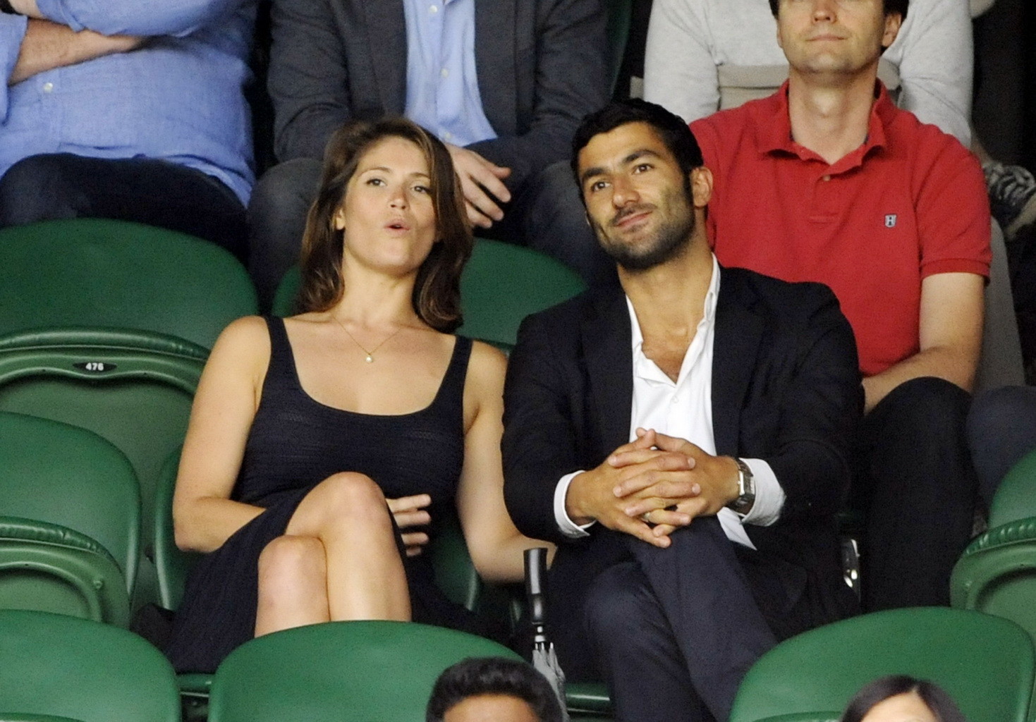 Gemma Arterton zeigt ihre großen Brüste in einem durchsichtigen Kleid in Wimbledon 
 #75192403