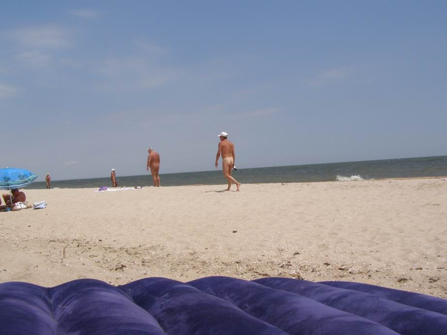 These two teen nudists play frisbee in the water #72251902