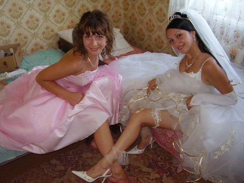 Horny amateur brides getting wild on their wedding nights #67662413